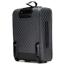 Louis Vuitton-Louis Vuitton Black Damier Graphite Pegase 55-Noir