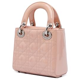 Dior-Dior Pink Mini Patent Cannage Lady Dior-Pink