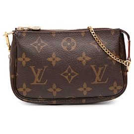 Louis Vuitton-Mini Pochette Accessoires Monogram Marron Louis Vuitton-Marron