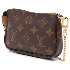 Louis Vuitton-Mini Pochette Accessoires Monogram Marron Louis Vuitton-Marron