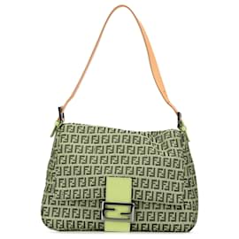 Fendi-Fendi Brun Zucchino Toile Mamma Pour Toujours-Marron,Marron clair