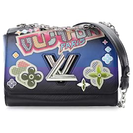 Louis Vuitton-Louis Vuitton Black Epi Kawaii Blossom Twist MM-Black,Other