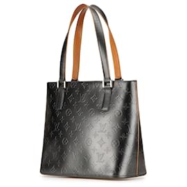 Louis Vuitton-Louis Vuitton Monogram Mat Stockton Gris-Marron,Gris anthracite