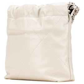 Chanel-Chanel Brown Mini Shiny Calfskin 22 Handbag-Brown,Beige