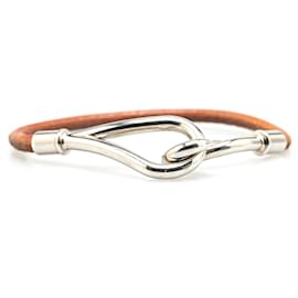 Hermès-Bracelet en cuir Hermès Brown Jumbo Hook-Autre
