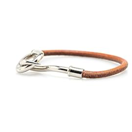 Hermès-Bracelet en cuir Hermès Brown Jumbo Hook-Autre