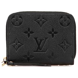 Louis Vuitton-Louis Vuitton Black Monogram Empreinte Zippy Coin Purse-Black