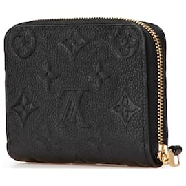 Louis Vuitton-Louis Vuitton Black Monogram Empreinte Zippy Coin Purse-Black