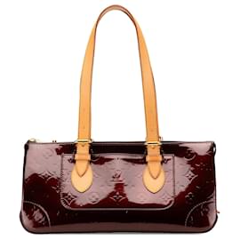 Louis Vuitton-Louis Vuitton Monogram Vernis Rouge Avenue Rosewood-Rouge,Bordeaux