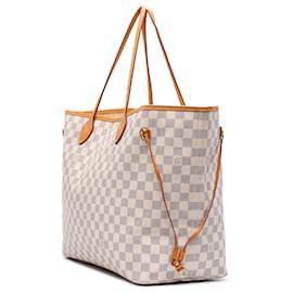 Louis Vuitton-Louis Vuitton Blanc Damier Azur Neverfull GM-Blanc
