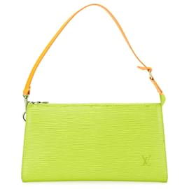 Louis Vuitton-Pochette Accessoires Epi Jaune Louis Vuitton-Jaune