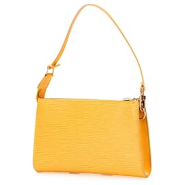 Louis Vuitton-Pochette Accessoires Epi Jaune Louis Vuitton-Jaune