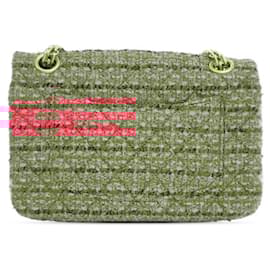 Chanel-Chanel Pink Mini Reissue 2.55 Tweed Single Flap 224-Pink,Other