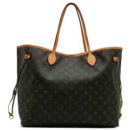 Louis Vuitton-Louis Vuitton Brun Monogram Neverfull GM-Marron