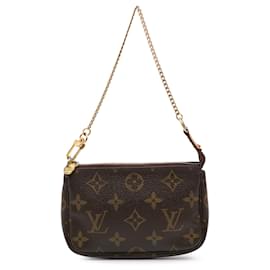 Louis Vuitton-Mini Pochette Accessoires Monogram Marron Louis Vuitton-Marron