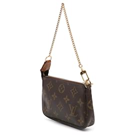 Louis Vuitton-Mini Pochette Accessoires Monogram Marron Louis Vuitton-Marron