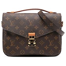 Louis Vuitton-Louis Vuitton Brown Monogram Pochette Metis-Brown