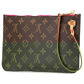 Louis Vuitton-Pochete Neverfull Monograma Marrom Louis Vuitton-Marrom