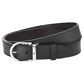 Montblanc WENDENDE LEDERGÜRTEL SCHWARZ/BRUNN 35 MM MIT HUFENBÜGEL Braun Schwarz