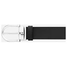 Montblanc-HORSESHOE BUCKLE BLACK/BROWN 35 MM REVERSIBLE LEATHER BELT-Brown,Black