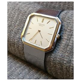 Seiko-Seiko Credor 6020-5090 quartz watch-Golden,Metallic,Eggshell
