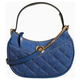 Sac VERSACE "La Medusa" en denim bleu Bleu
