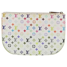 Louis Vuitton-LOUIS VUITTON Pochette GM Multicolore Monogram Blanc M60027 Auth 117505AM-Blanc