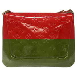 Louis Vuitton-LOUIS VUITTON Sac Thompson Street Monogram Vernis Rouge M91094 LV Auth 118111-Rouge