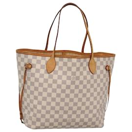 Louis Vuitton-LOUIS VUITTON Sac Tote Neverfull MM Damier Azur N41605 LV Auth 118164-Autre
