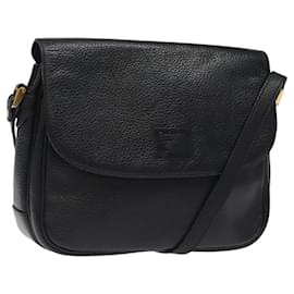 Autre Marque-Burberrys Shoulder Bag Leather Black Auth bs24318-Black