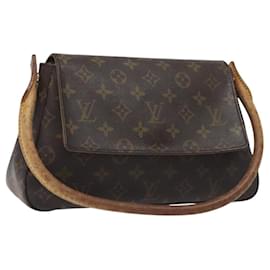 Louis Vuitton-LOUIS VUITTON Sac à épaule Mini Looping Monogram M51147 LV Auth 118097-Monogramme