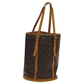 Louis Vuitton-LOUIS VUITTON Sac à épaule Monogram Bucket GM M42236 LV Auth 116823-Monogramme