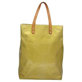 Louis Vuitton-LOUIS VUITTON Monogram Vernis Reade MM Hand Bag Gris M91142 LV Auth 117778-Gris