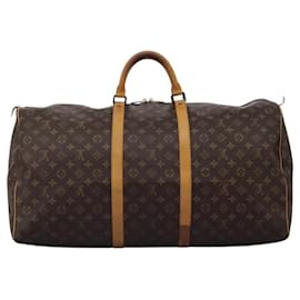 Louis Vuitton-LOUIS VUITTON Monogram Keepall 60 Boston Bag M41422 LV Auth KD439-Monogram