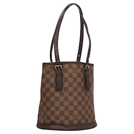 Louis Vuitton-LOUIS VUITTON Sac à épaule Damier Ebene Marais N42240 LV Auth BA1141-Autre