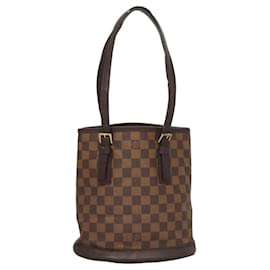 Louis Vuitton-LOUIS VUITTON Sac à épaule Damier Ebene Marais N42240 LV Auth BA1141-Autre