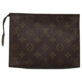 Louis Vuitton-LOUIS VUITTON Monogram Poche Toilette 19 Pouch M47544 LV Auth 118086-Monogram