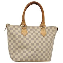Louis Vuitton-LOUIS VUITTON Sac Tote Saleya PM Damier Azur N51186 LV Auth BA1520-Autre