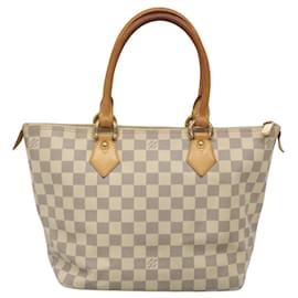 Louis Vuitton-LOUIS VUITTON Sac Tote Saleya PM Damier Azur N51186 LV Auth BA1520-Autre
