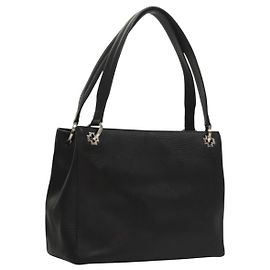 BALLY Borsa a Spalla in Pelle Nera e Oro Auth BA1473 Nero D'oro