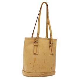 Louis Vuitton-LOUIS VUITTON Sac à bandoulière en cuir Nomad Bucket PM Beige M85001 LV Auth 118104-Beige
