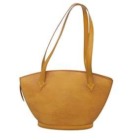 Louis Vuitton-LOUIS VUITTON Epi Saint Jacques Poignées Long Sac Jaune M52339 LV Auth 116451-Jaune