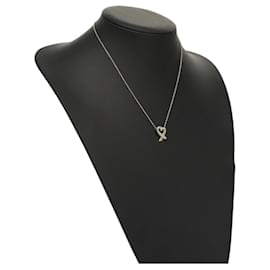 Autre Marque-TIFFANY&Co. Loving Heart Necklace Ag925 Silver Auth 117657-Silvery