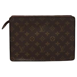 Louis Vuitton-LOUIS VUITTON Pochette Homme Monogram Sac à main M51795 LV Auth BA1364-Monogramme