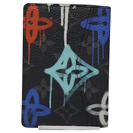 Louis Vuitton-LOUIS VUITTON Monogram Eclipse Graffiti Organisateur De Poch M81817 LV Auth 118387-Monogramme