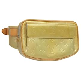 Louis Vuitton-LOUIS VUITTON Sac à taille Monogram Vernis Fulton Gris M91041 LV Auth sw318-Gris