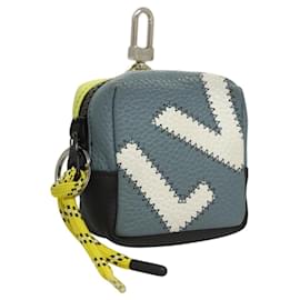 Louis Vuitton-LOUIS VUITTON Poche Carrée Poche Couleurs Blocs Taurillon M00739 LV Auth 116440-Marron