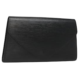 Louis Vuitton-LOUIS VUITTON Pochette Art Déco Epi Noir M52632 LV Auth 118323-Noir