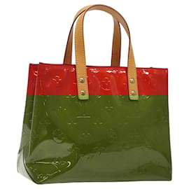 Louis Vuitton-LOUIS VUITTON Monogram Vernis Reade PM Sac à main Rouge M91088 LV Auth yk17811-Rouge