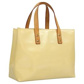 Louis Vuitton-LOUIS VUITTON Monogram Vernis Reade PM Sac à main Perle M91336 LV Auth 118184-Autre